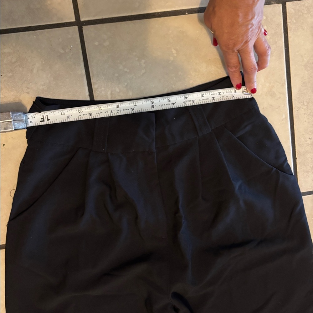 Black High-Waisted Pants kardashian high rise